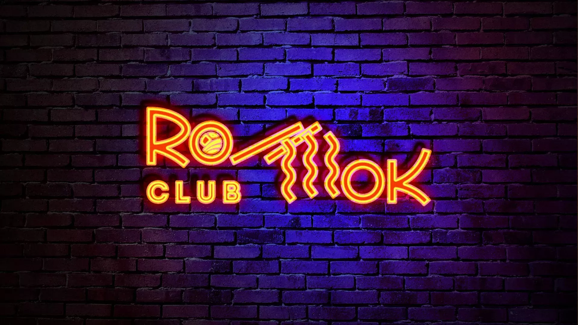 Разработка интерьерной вывески суши-бара «Roll Wok Club» в Енисейске