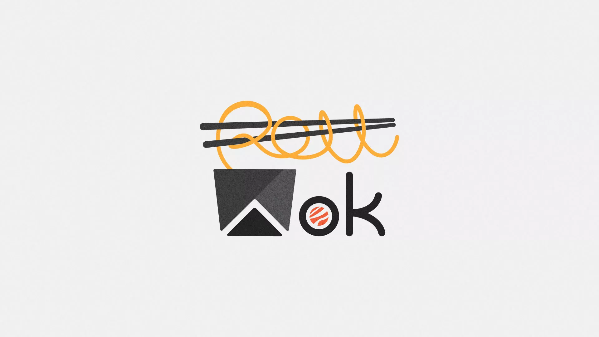Разработка логотипа в Енисейске для суши-бара «Roll Wok Club»